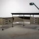 Spazio series director's desk with lamp by Studio BBPR for Olivetti, circa 1960