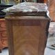 Small antique rosewood secretary with marble top ref je