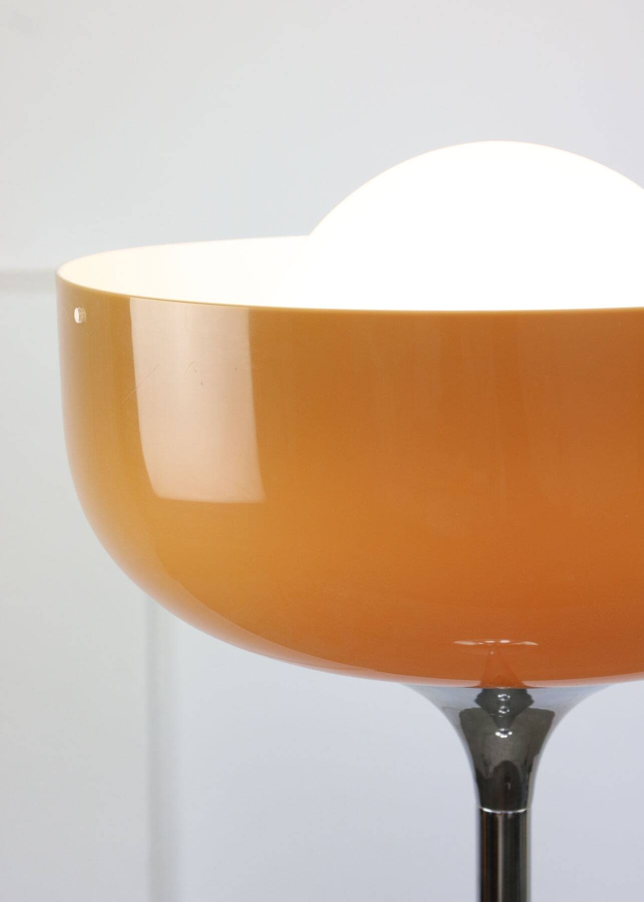 Big Brown Floor Lamp by Luigi Massoni for Guzzini, 1970s