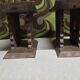 Paire de tabourets africains en bois sculpté  art tribal