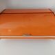Vintage orange bread hutch