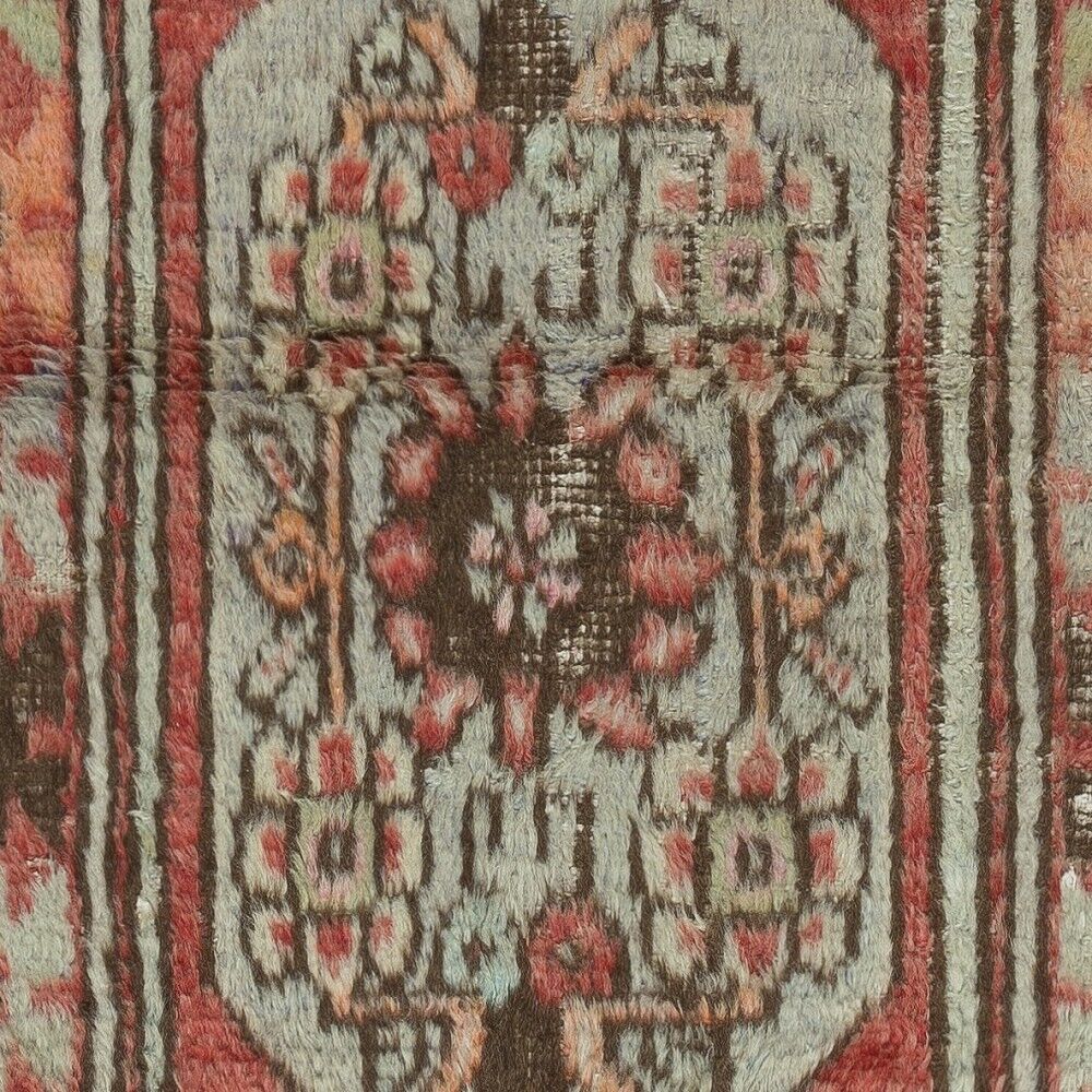 Vintage Scatter Rug, circa 1950, Wool Hand Knotted Turkish Doormat
