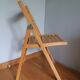 Wooden folding chair
