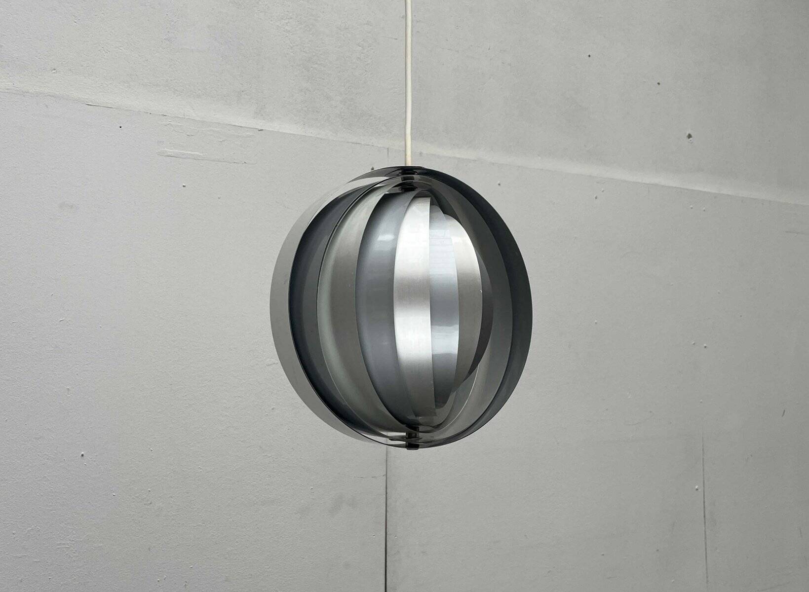 Mid-century modern moon pendant lamp from East Germany by Verner Panton for Erjoka, 1960s.