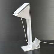 Lampe 1980 vintage en métal laqué blanc
