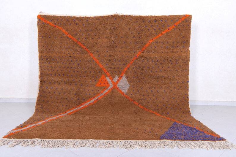 Brown Moroccan rug 150/250cm