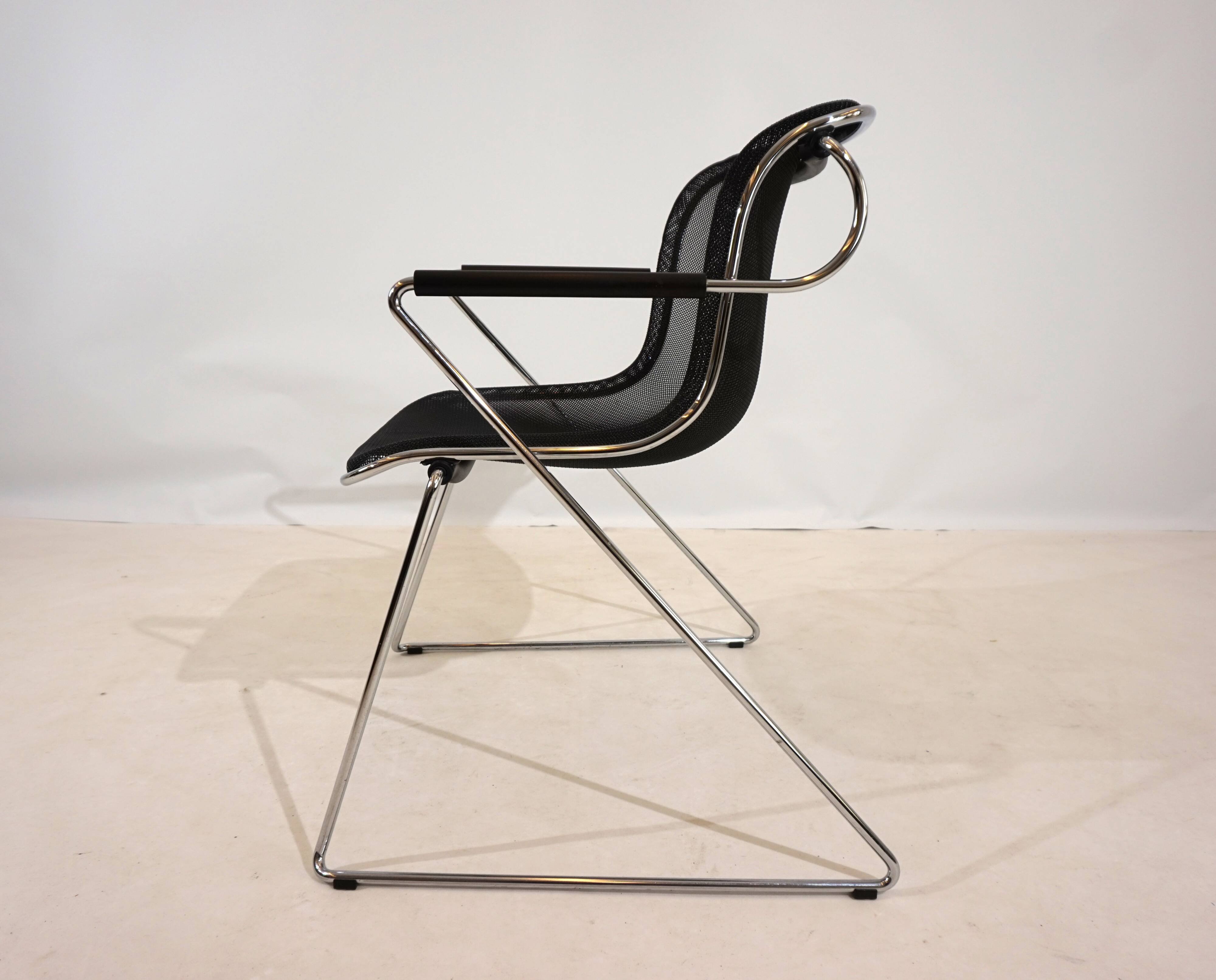 Set of 6 Castelli Penelope dining/conference chairs by Charles Pollock