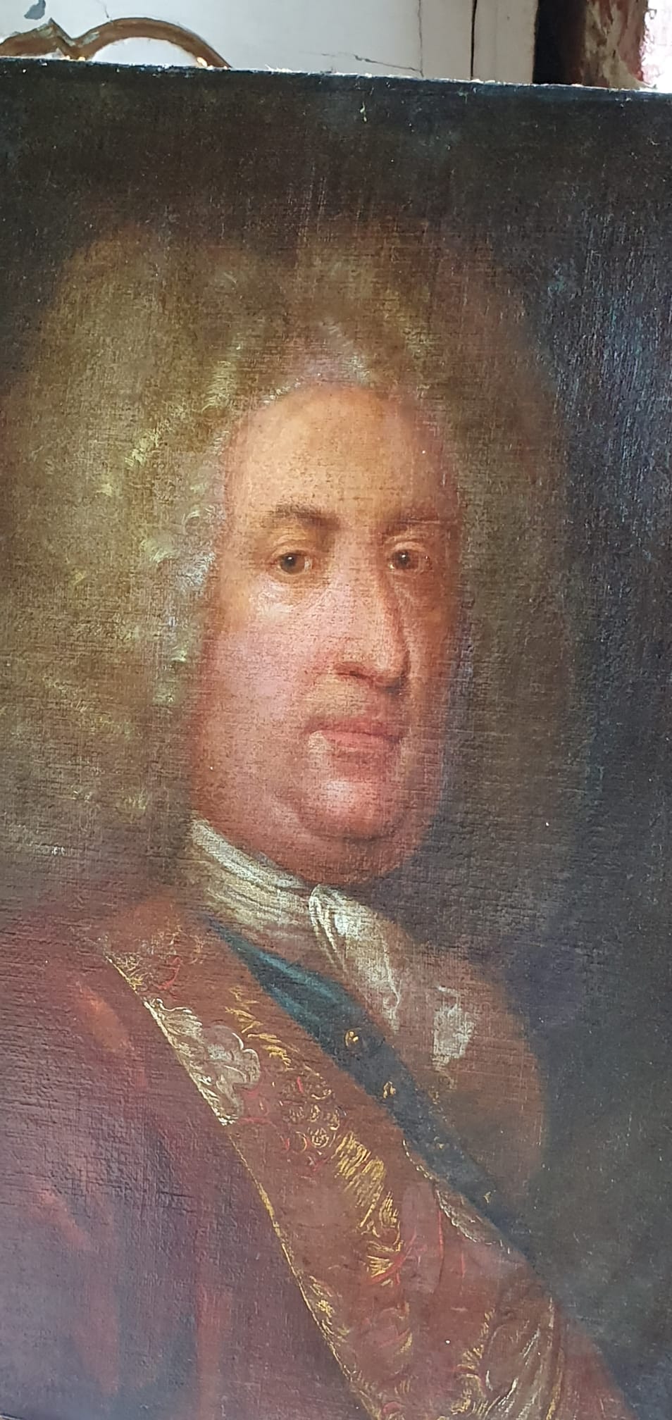 Portrait aristocrat era late louis XIV early louis XV