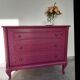 Commode baroque berry et bronze