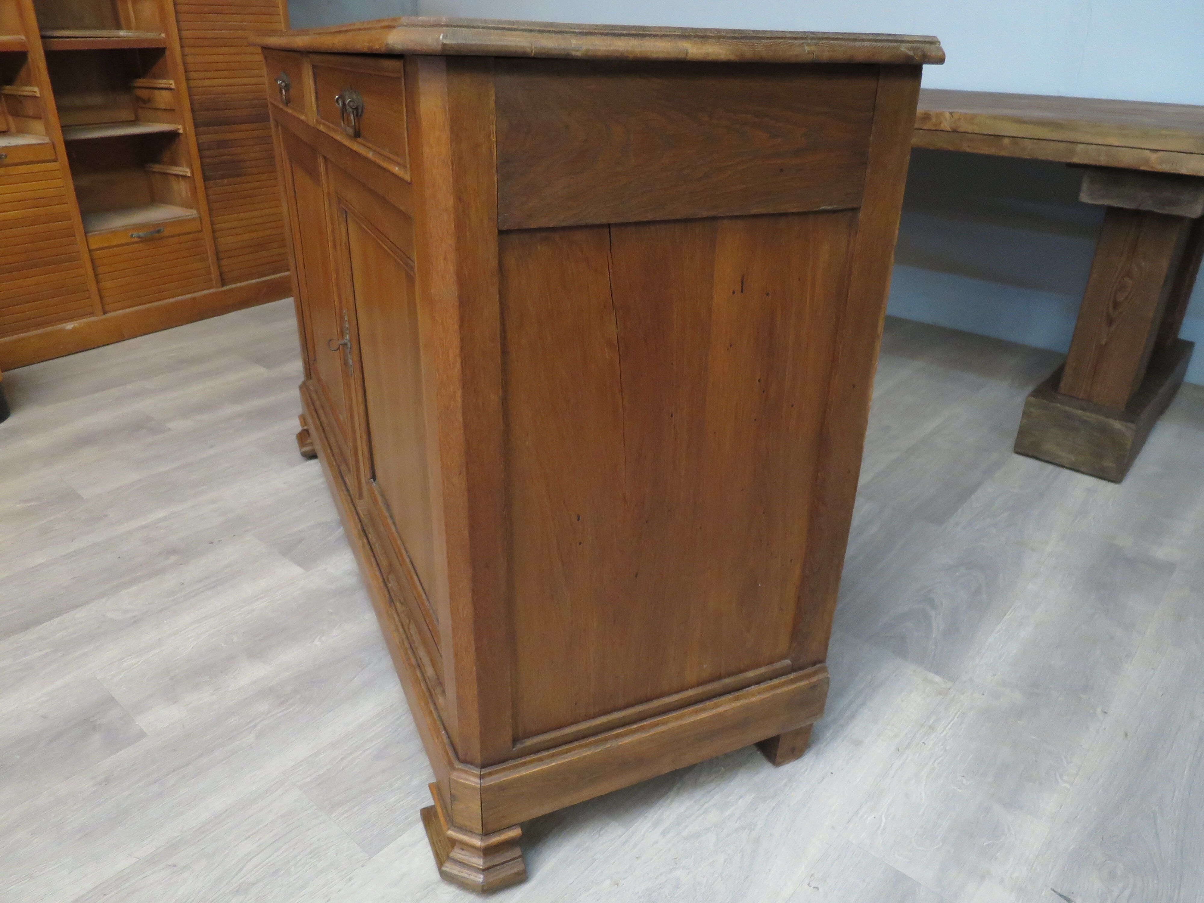 Vintage solid oak buffet