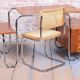 Czech Bauhaus Writing Desk in Walnut and Chrome attributed to Robert Slezak for Slezak Factories, 1940s