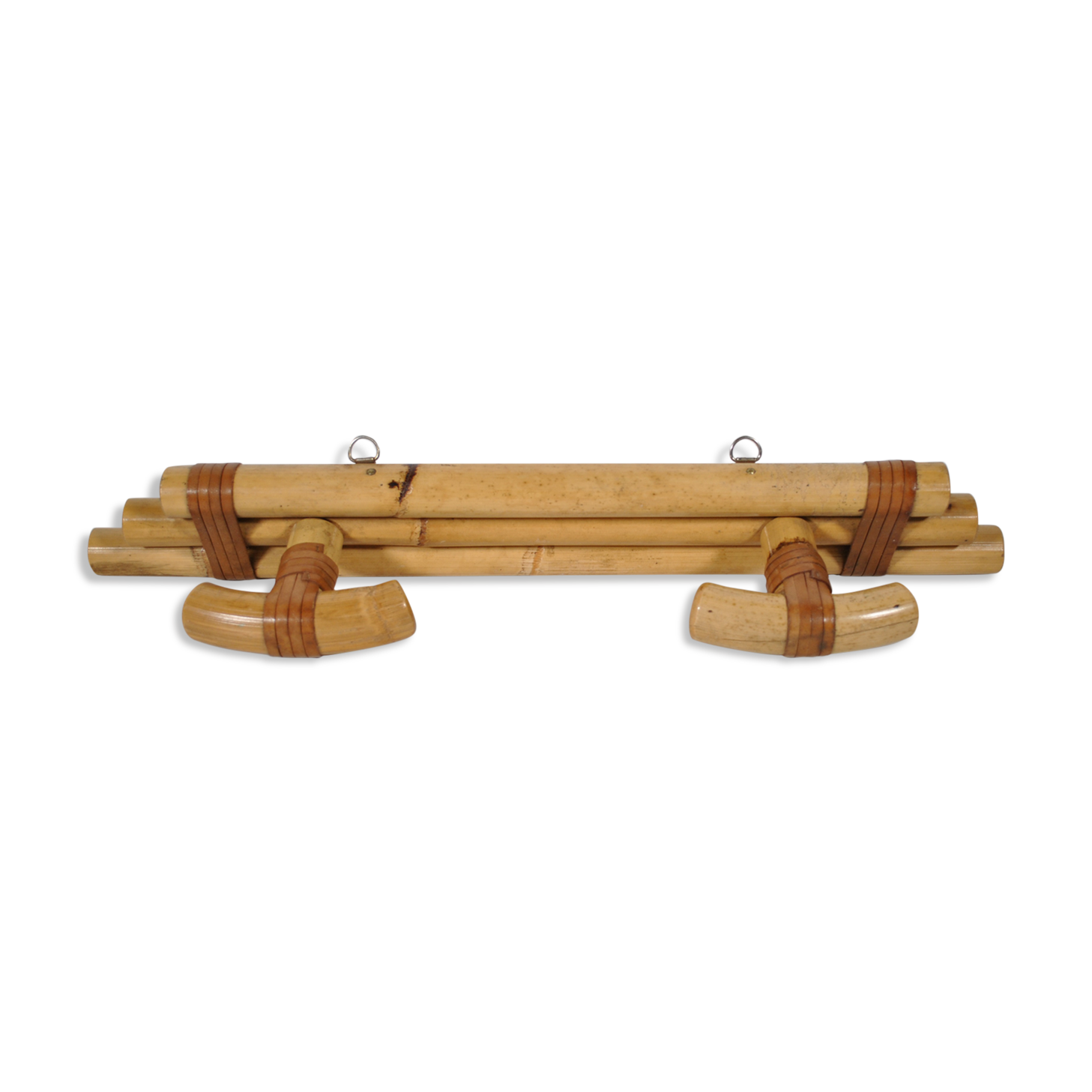 Porte manteau en rotin 1970