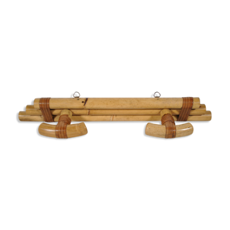 Rattan coat rack 1970