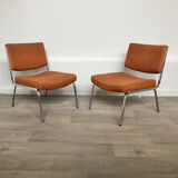 Paire de chauffeuses vintage 1970s