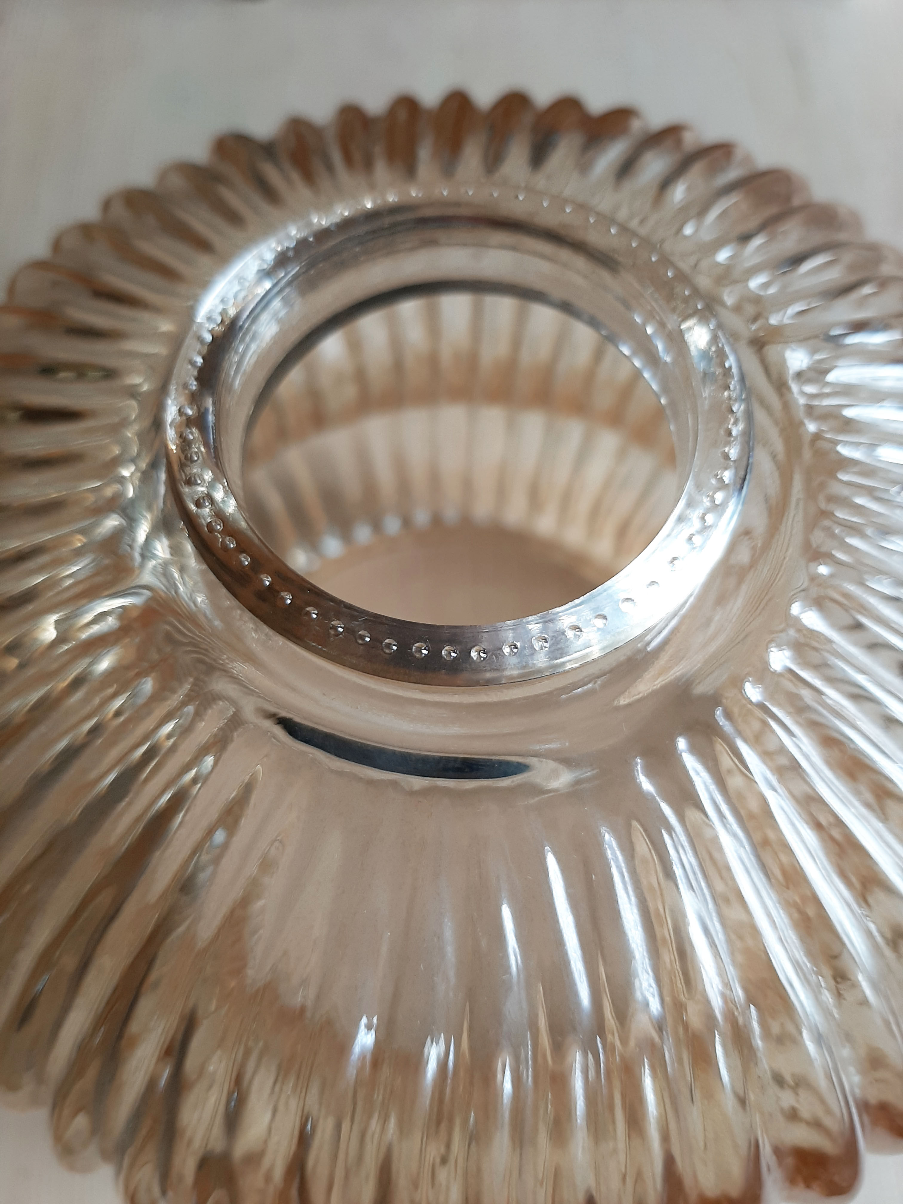 Hanging glass lampshade 1970