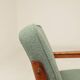 Pair of mint green armchairs from the 1970s.