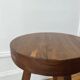 Tabouret bois brutaliste