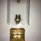 Pair of vintage 1950 brass wall light  perspex