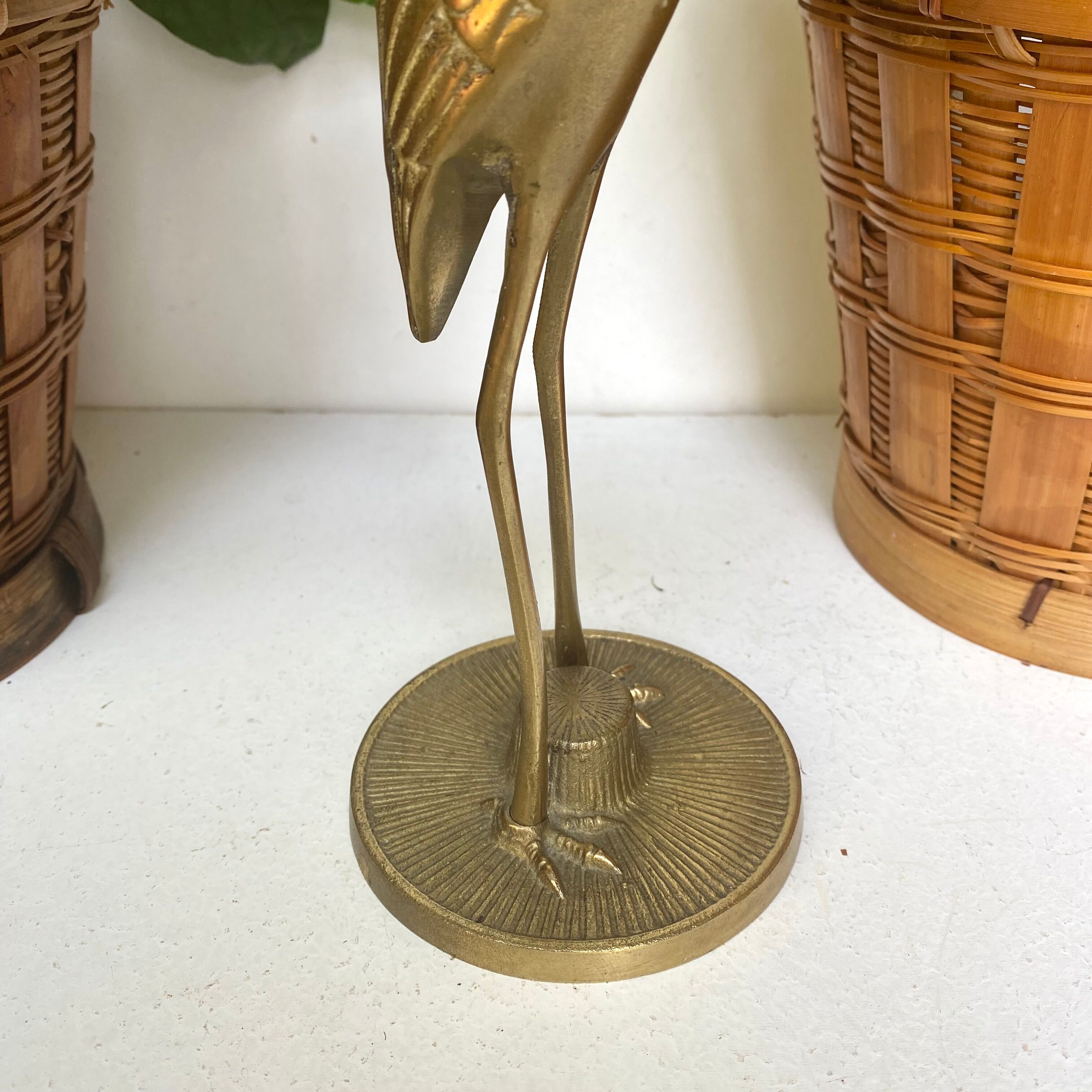 Oiseau en laiton vintage