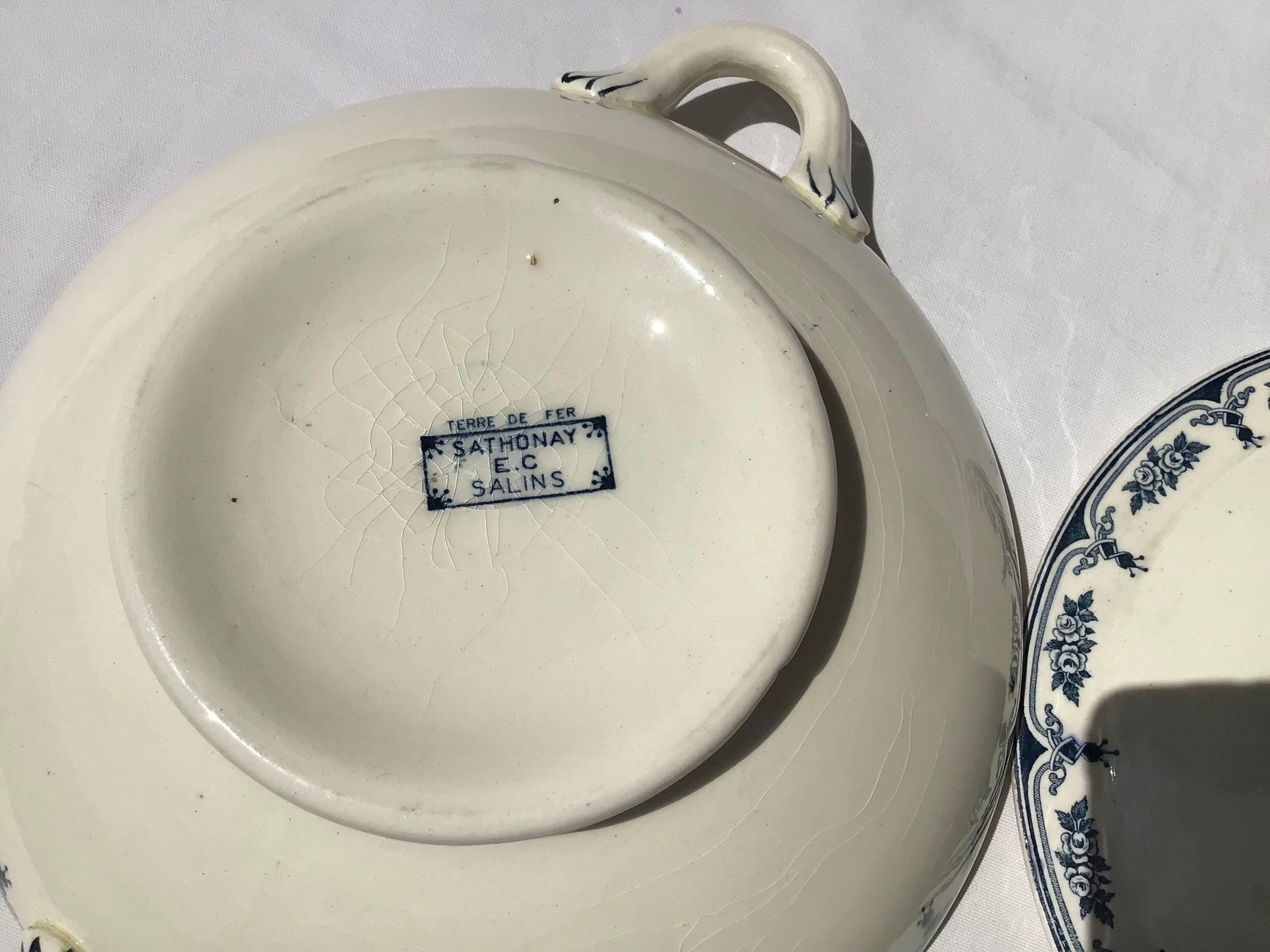 Soup or vegetable Iron Earth Salins Sathonay navy blue