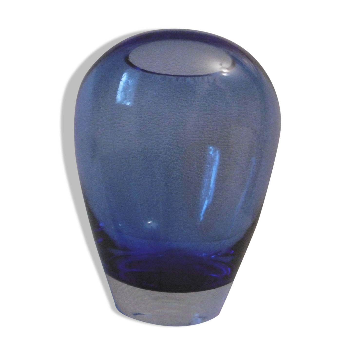 Cobalt blue glass vase