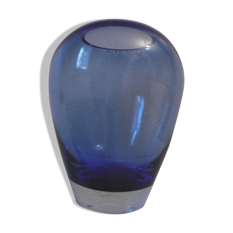 Cobalt blue glass vase