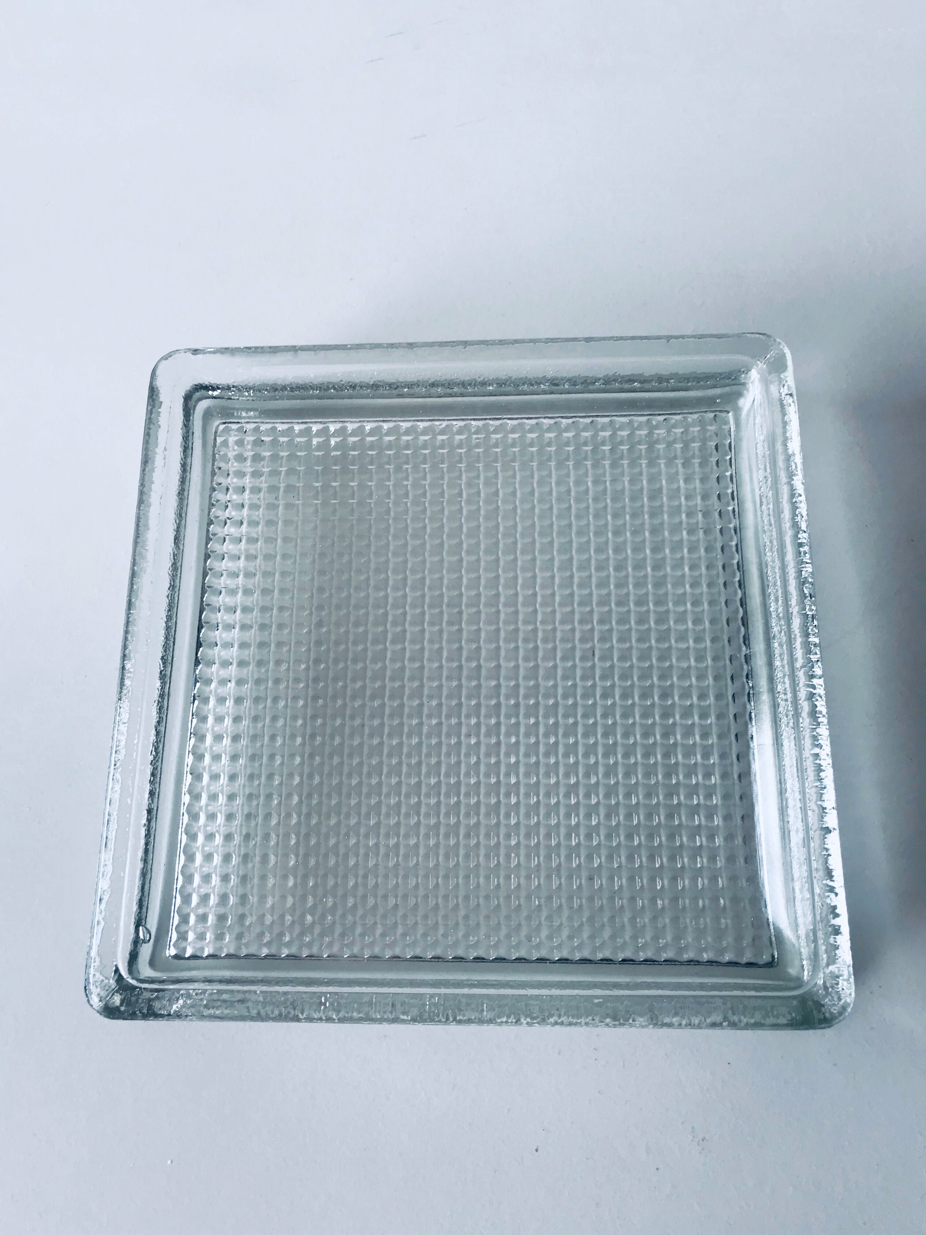 Glass square catchall