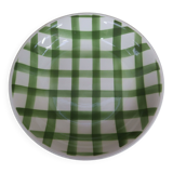 Plat rond mi- creux Moulin Des Loups Modèle "Nappe" Vert