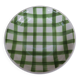 Round half-deep dish Moulin Des Loups "Nappe" model Green