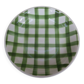 Plat rond mi- creux Moulin Des Loups Modèle "Nappe" Vert
