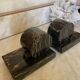 Pair of Portoro marble bookends