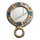 Hand mirror in gilded lead by Irena Jaworska (student of Line Vautrin)