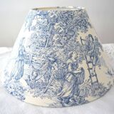 Blue jouy canvas lampshade