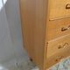 Vintage chest of drawers from the 60s honey color