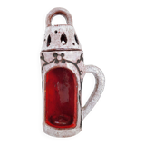 Vintage ceramic terracotta glazed candle holder - 1970s