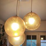 Amber glass ball suspension light Parscot