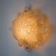 XL frosted leaf wall light, Murano glass, Italy, 1970