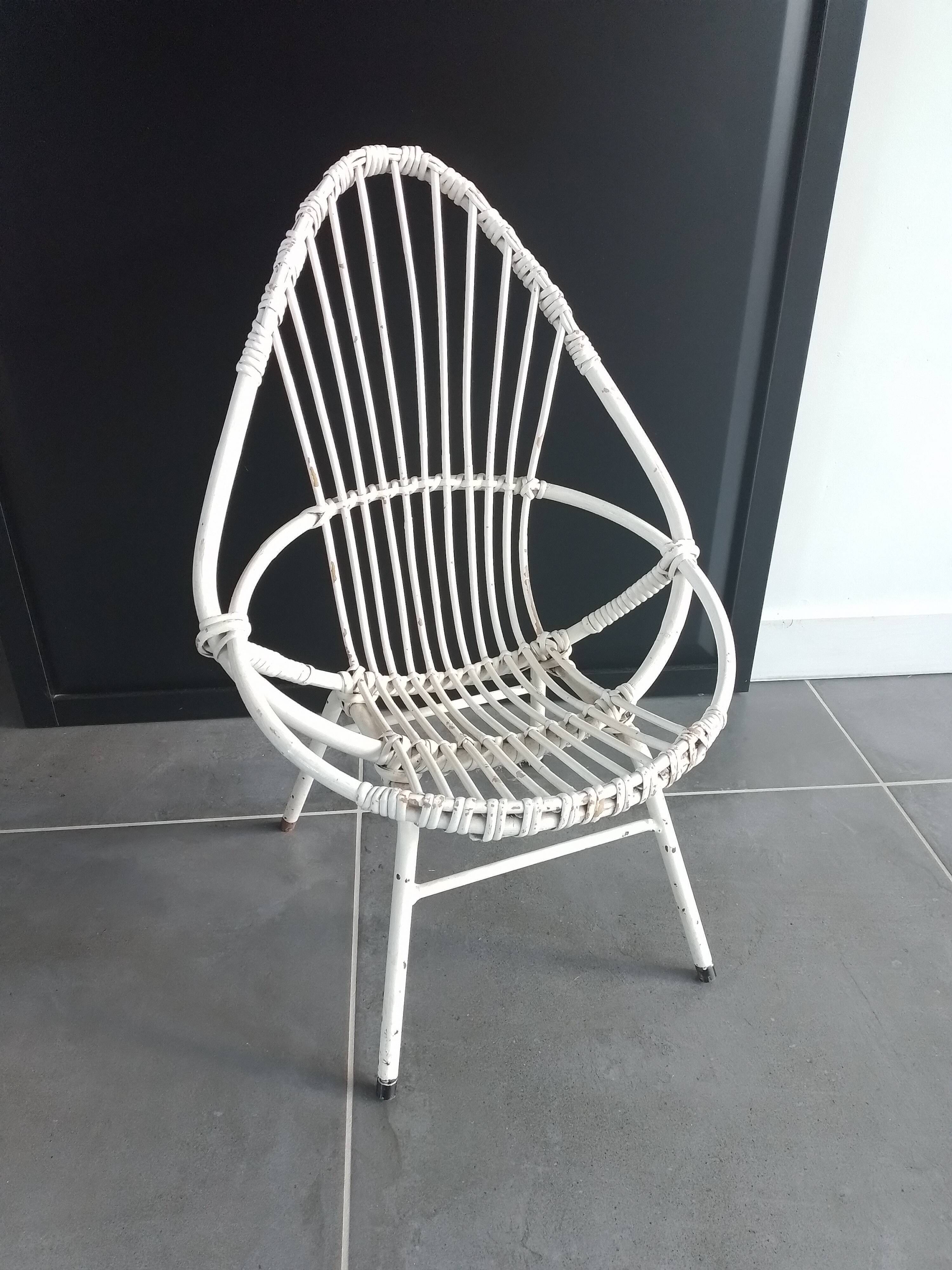 Vintage 70' rattan chair