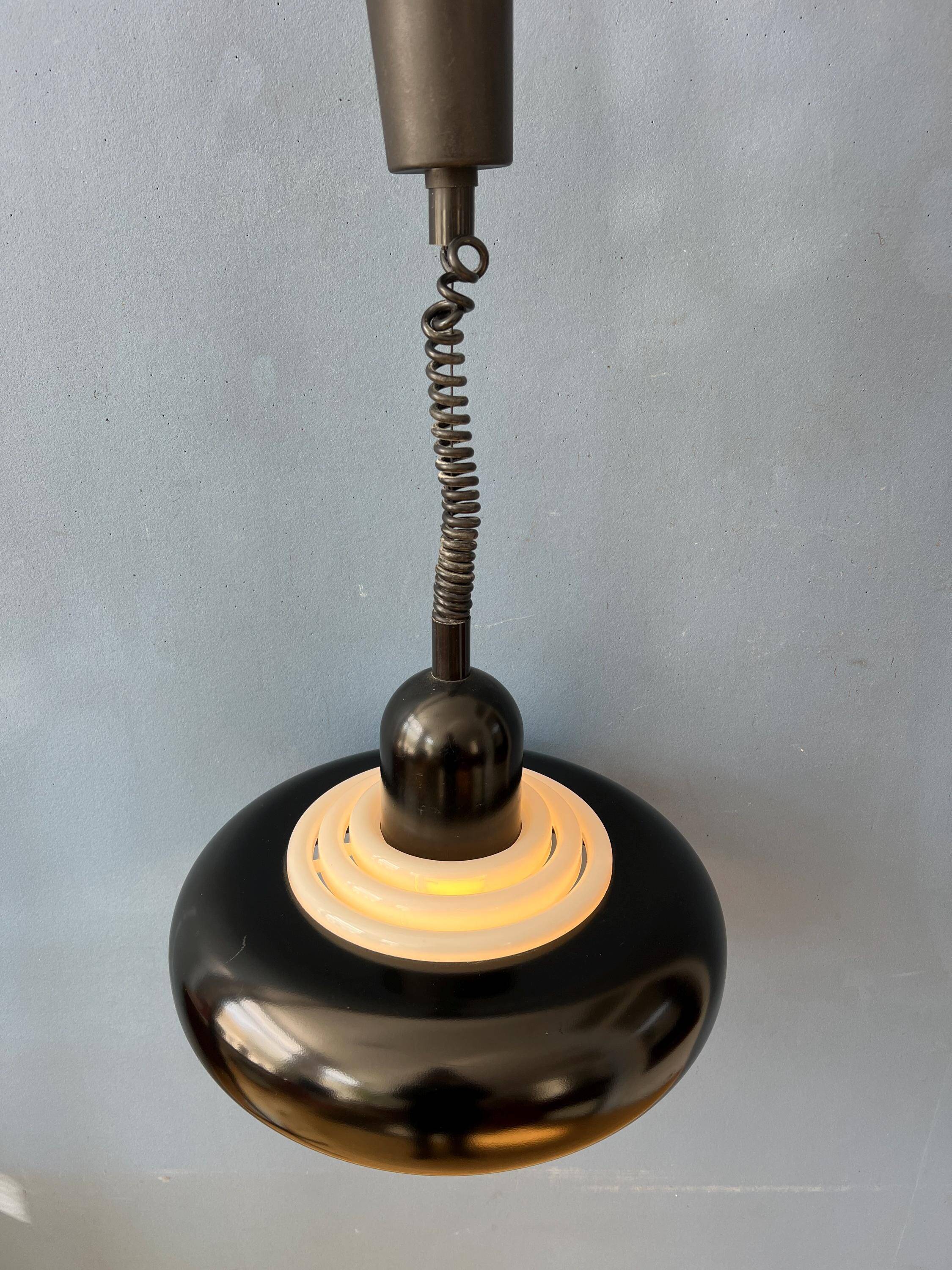 Black vintage suspension UFO Space Age by Knud Christensen