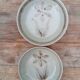 6 Sarreguemines deep plates