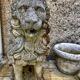 Fountain statue Lion stone reconstituted