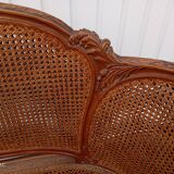 Caned bench in Louis XVI style