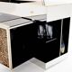 Leopard velvet mirror brass chrome sideboard Michel Pigneres 1969
