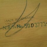 Danish Oak Sofa Table by Niels Bach, 1960s