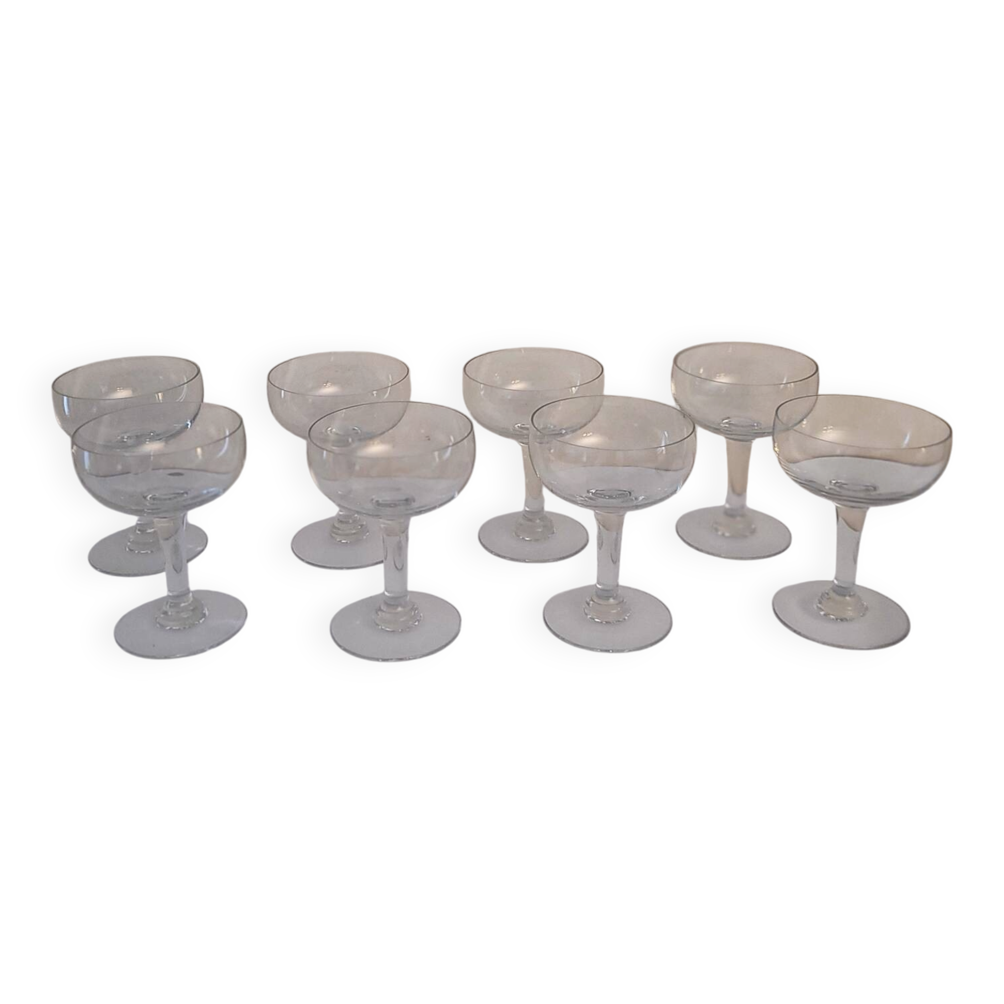 vintage champagne glasses from the 1950s-60s