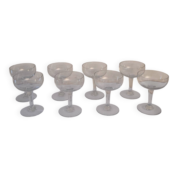 coupes champagne verre vintage années 50-60