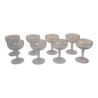 vintage champagne glasses from the 1950s-60s