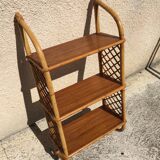 Vintage rattan shelf