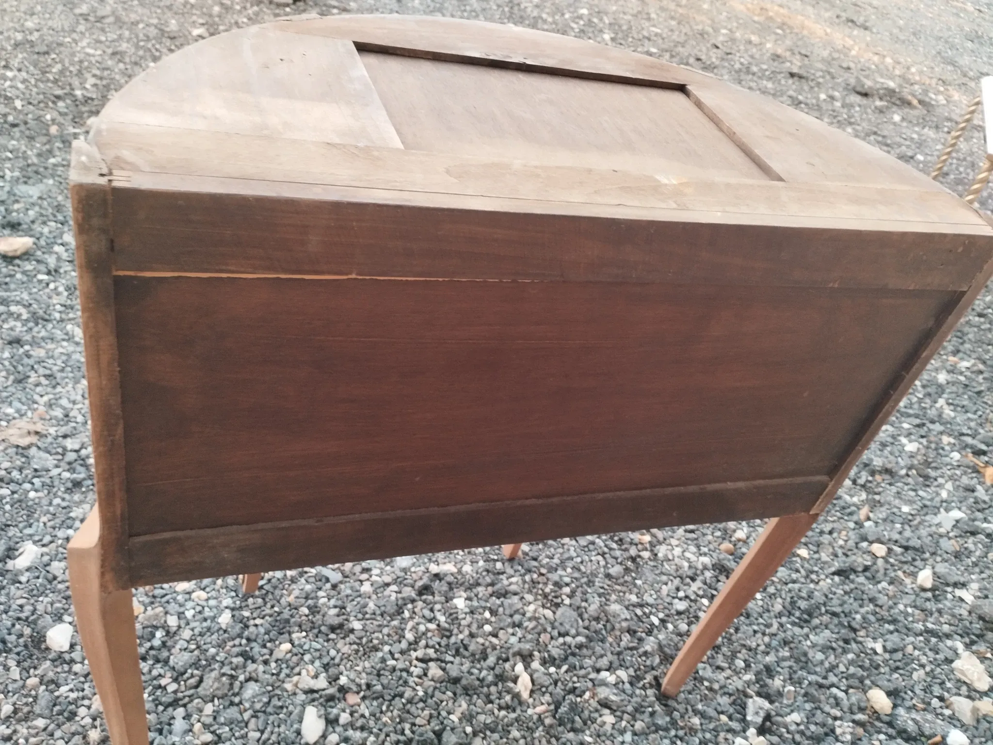 Antique Louis XVI style commode with marble top.