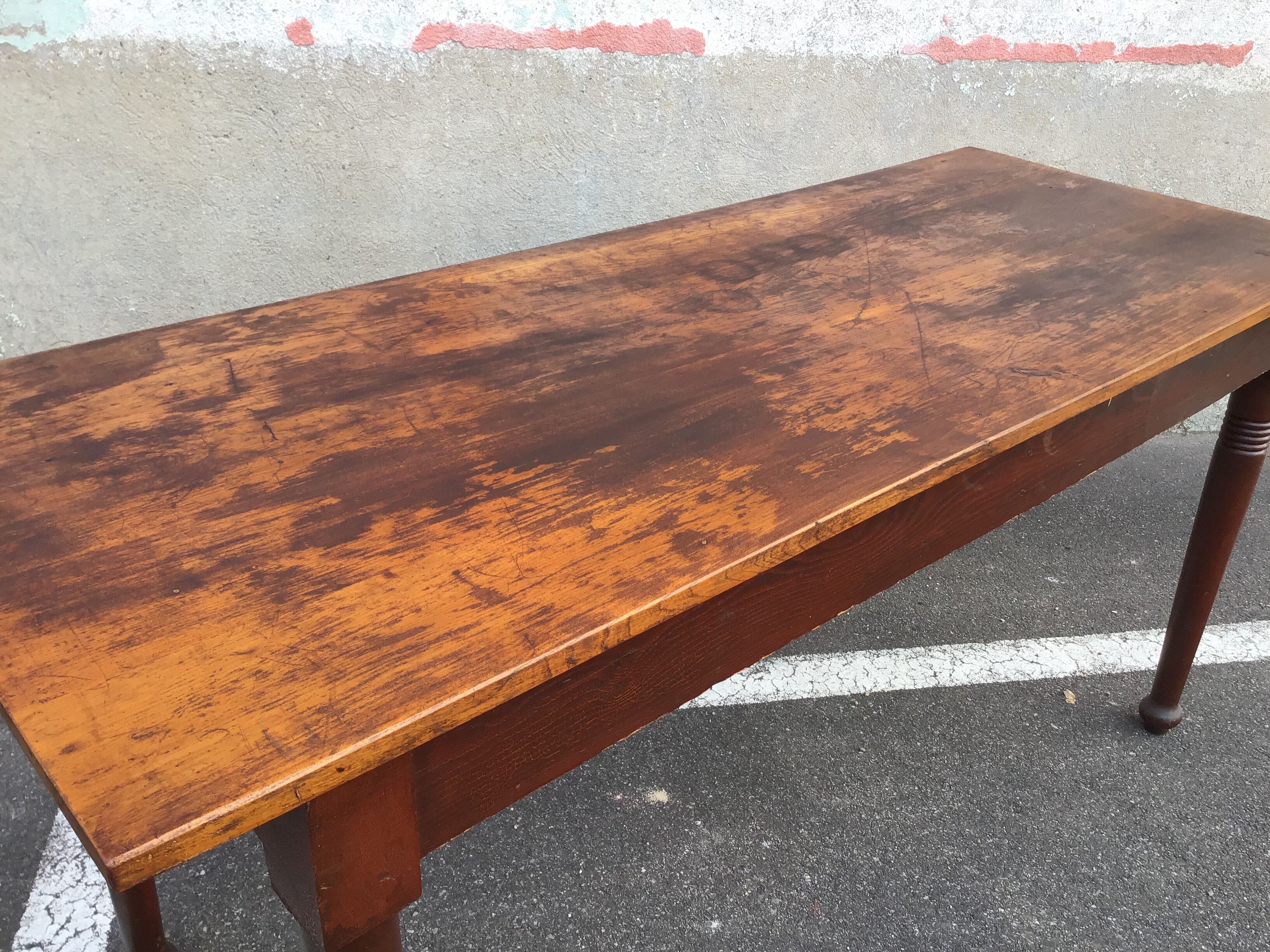 Vintage farm table